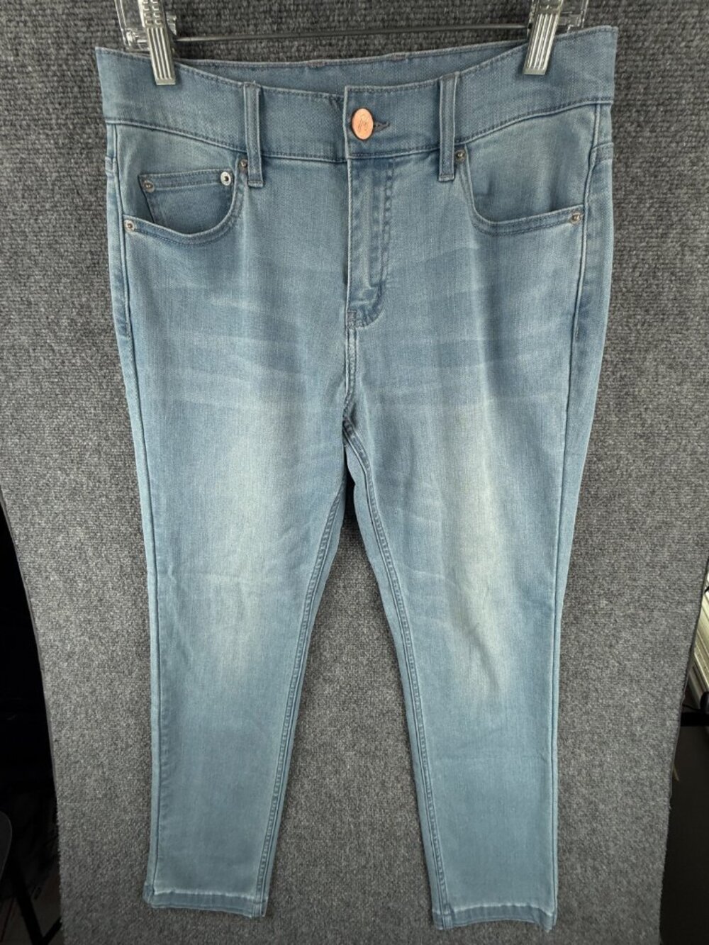 Mugsy Jeans Grands Men Slim Fit Straight Light Wash Stretch Denim FLX4NSL 31x30